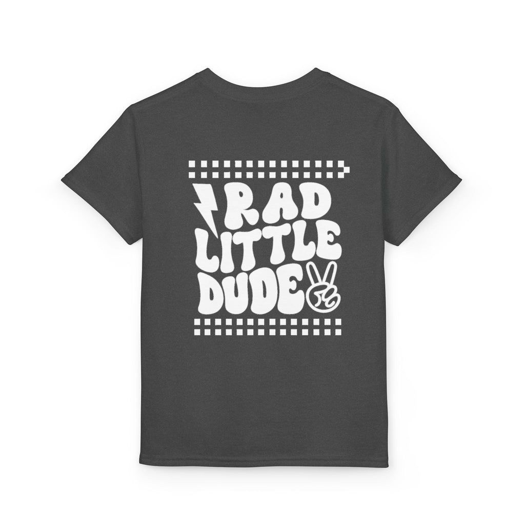 Youth T-Shirt — "Rad Little Dude" Retro Skate Tee