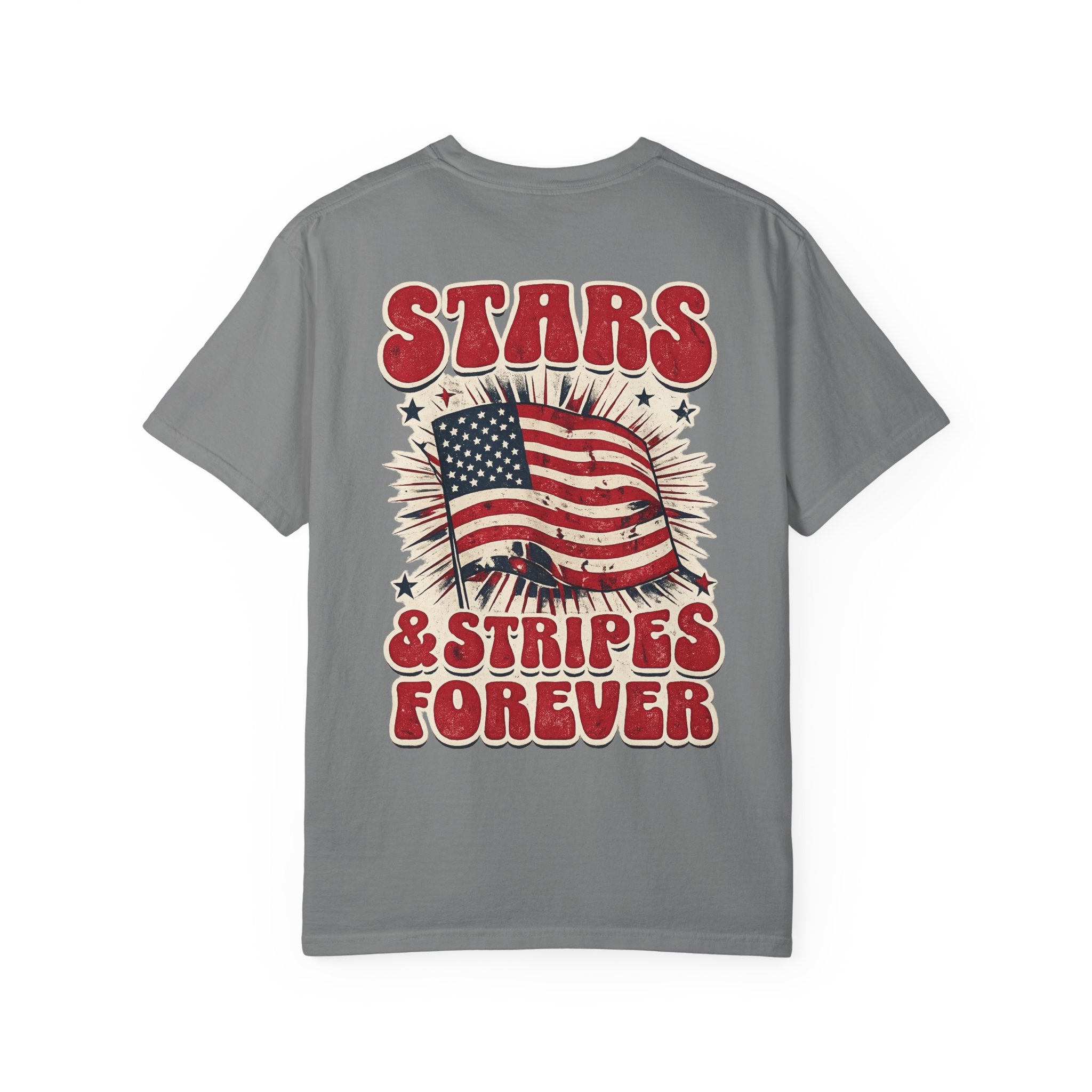 Patriotic 'Stars & Stripes Forever' T-Shirt — Vintage American Flag Graphic