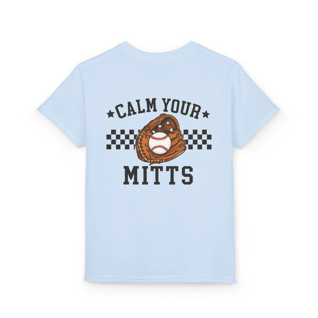Youth Baseball T-Shirt  "Calm Your Mitts"