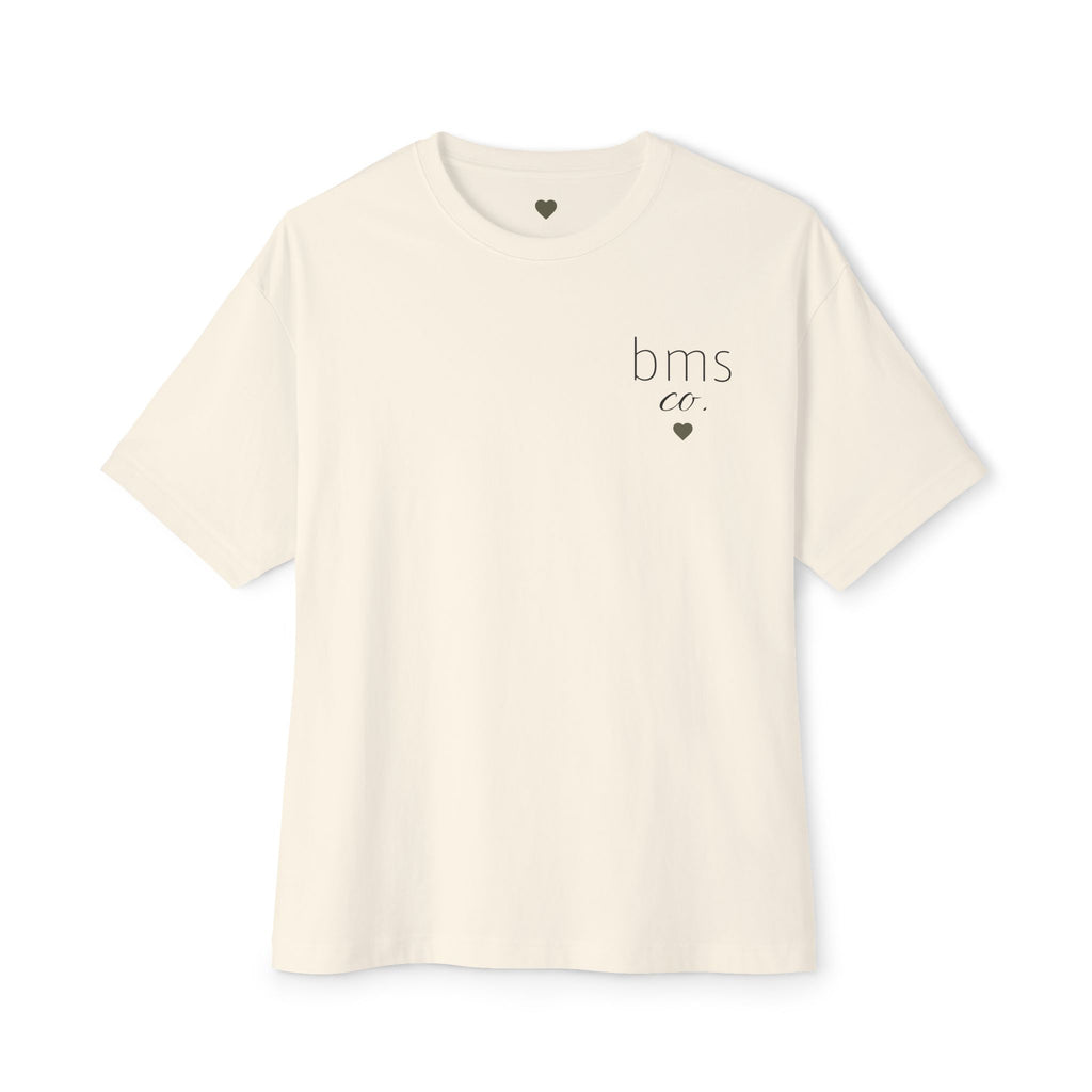 Bougie Mama & Son Tee — Oversized Boxy Cotton Graphic Shirt