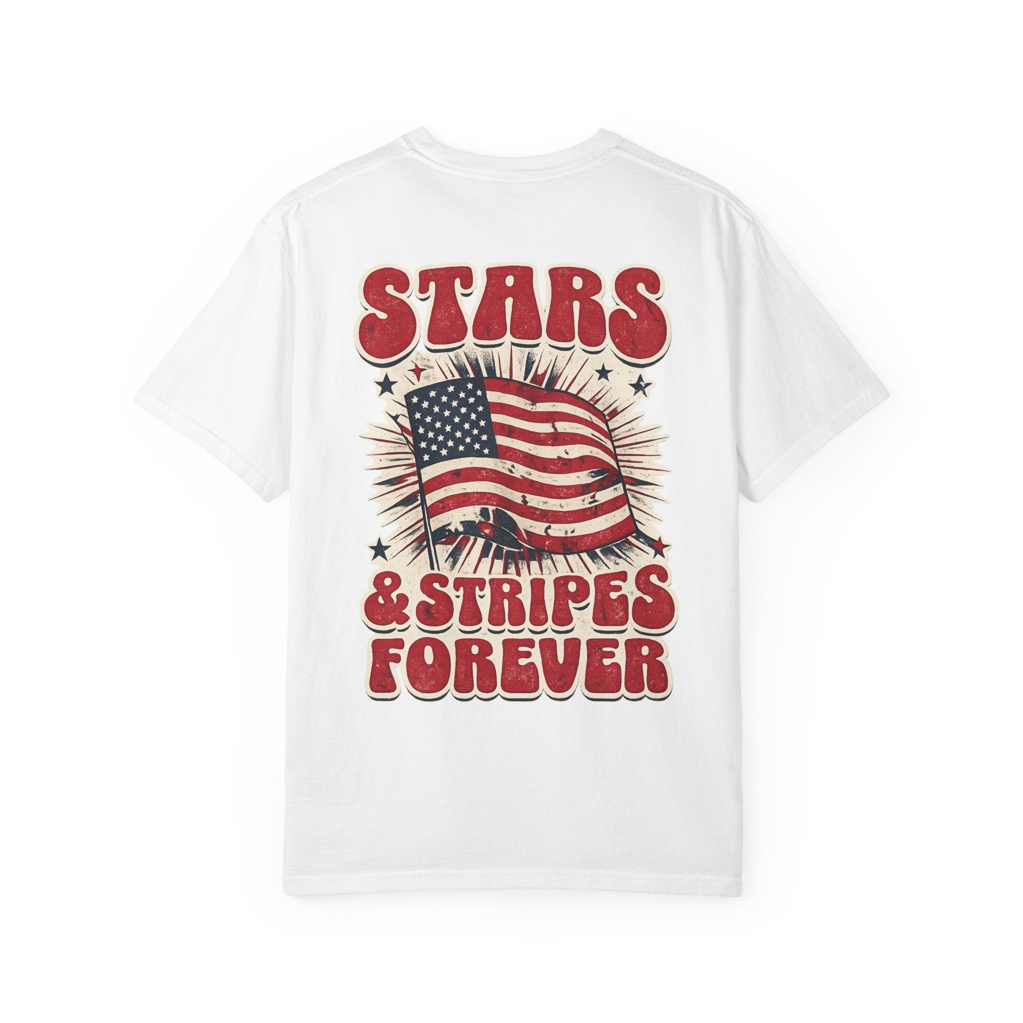 Patriotic 'Stars & Stripes Forever' T-Shirt — Vintage American Flag Graphic