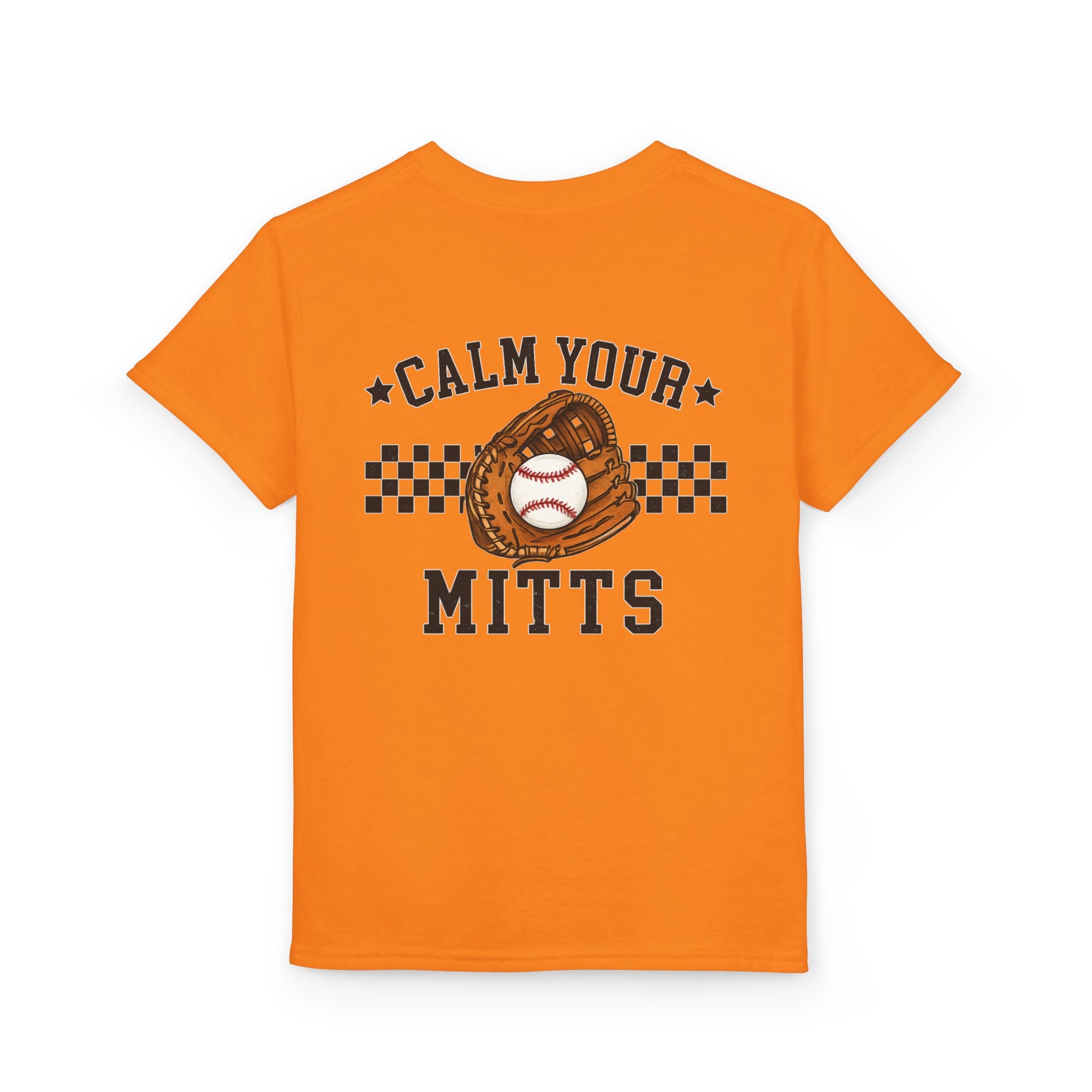 Youth Baseball T-Shirt  "Calm Your Mitts"
