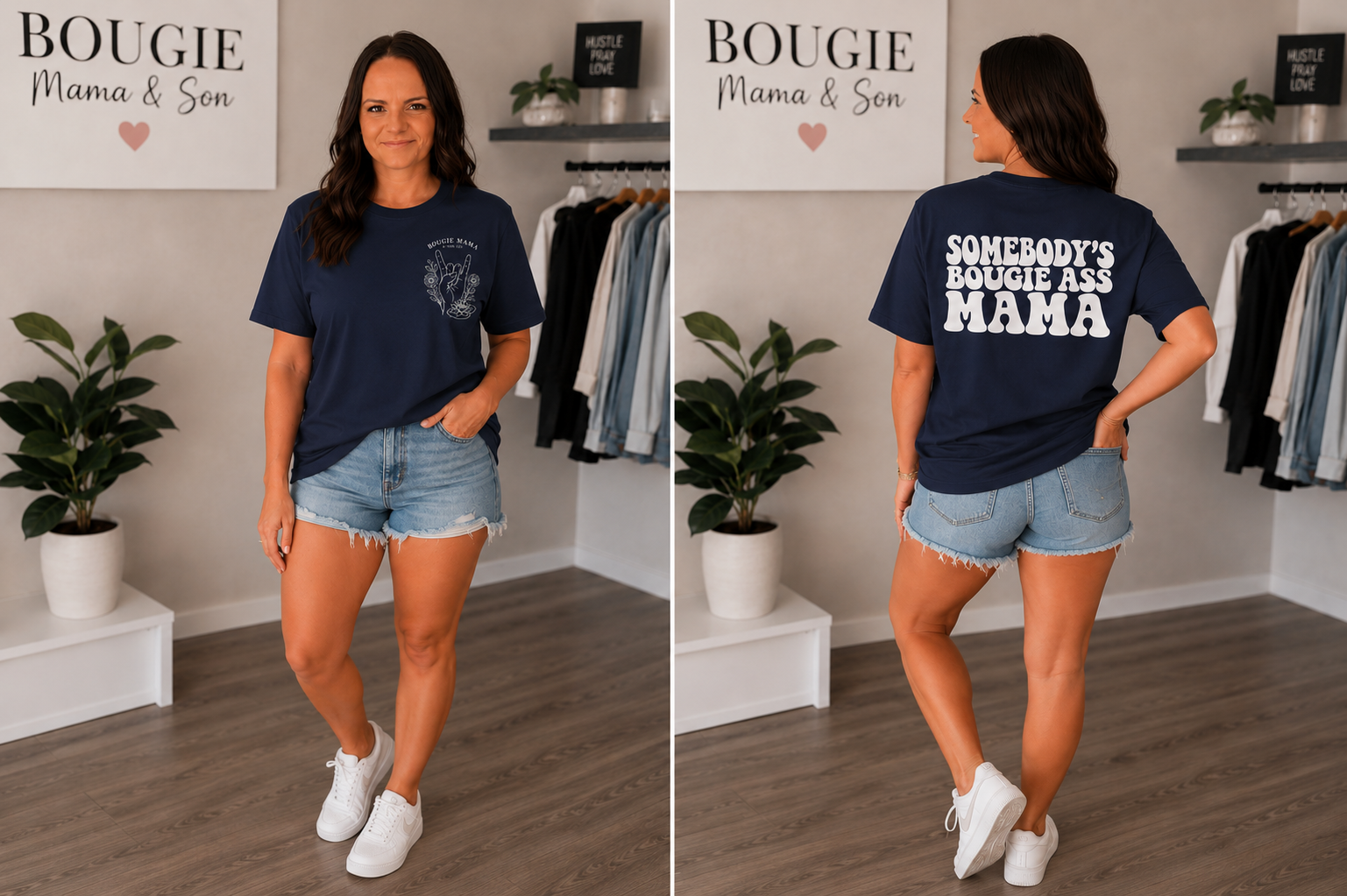 Somebody's Bougie Ass Mama Tee — Oversized Boxy Mother's Day Shirt