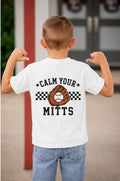 Youth Baseball T-Shirt  "Calm Your Mitts"