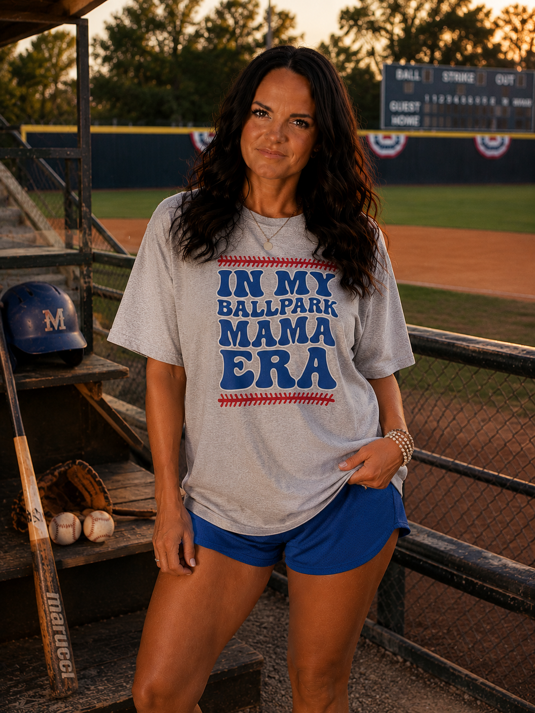 Baseball Mama Tee — "In My Ballpark Mama Era" Graphic Shirt