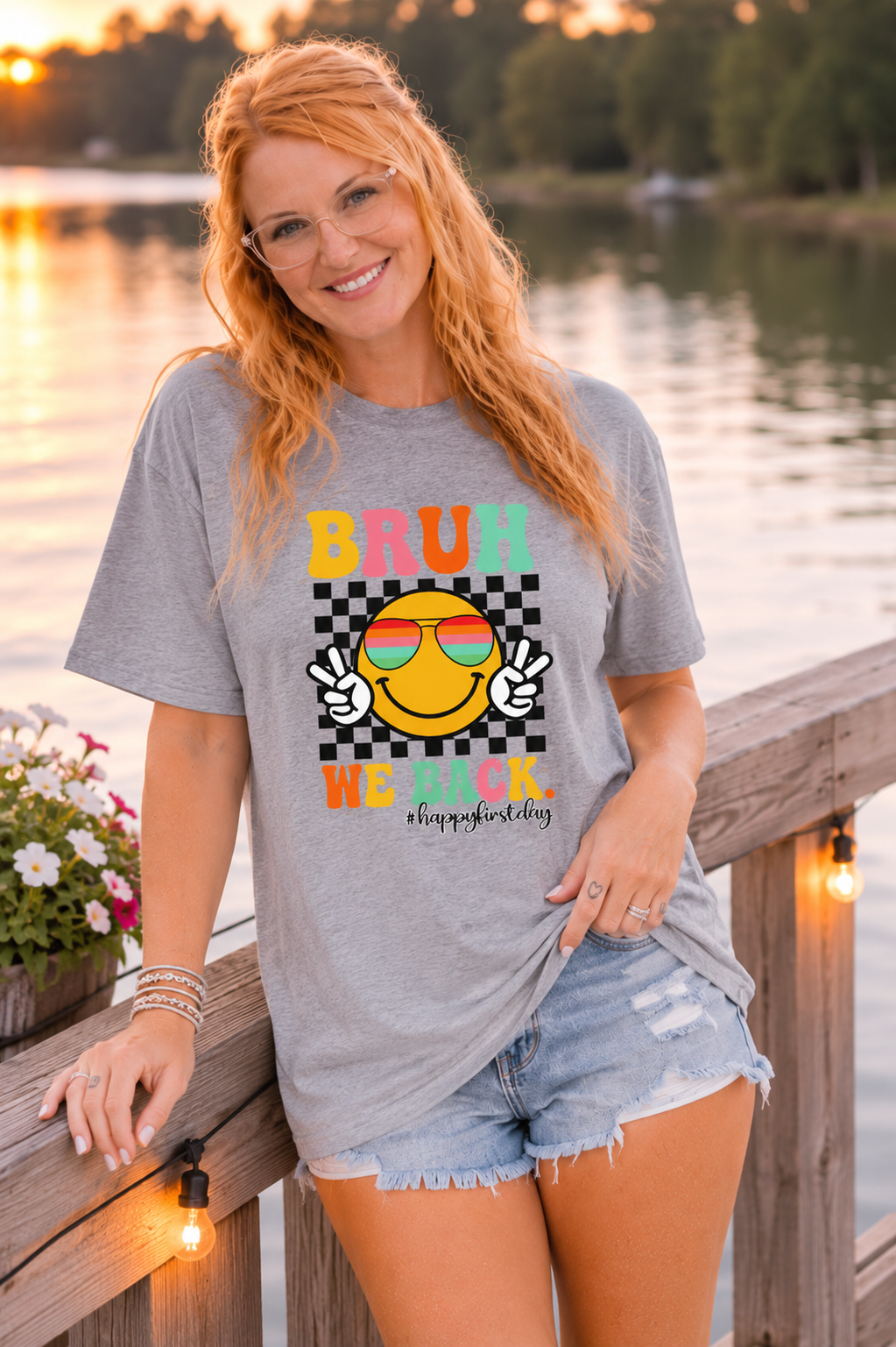 Bruh We Back Smiley T-Shirt