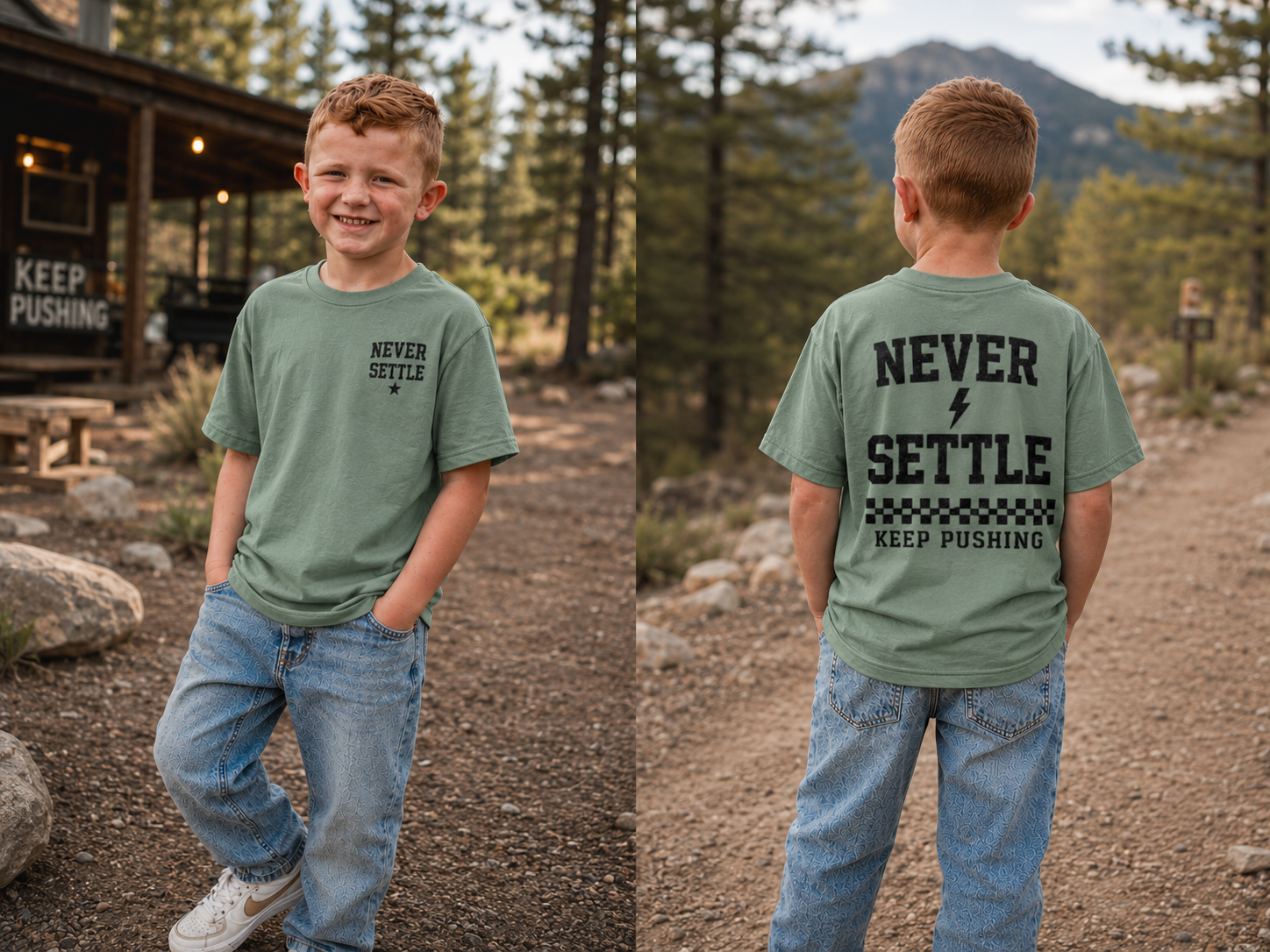 Never Settle Youth Tee