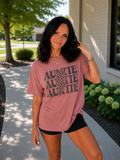 Auntie Retro Checkerboard Graphic Tee