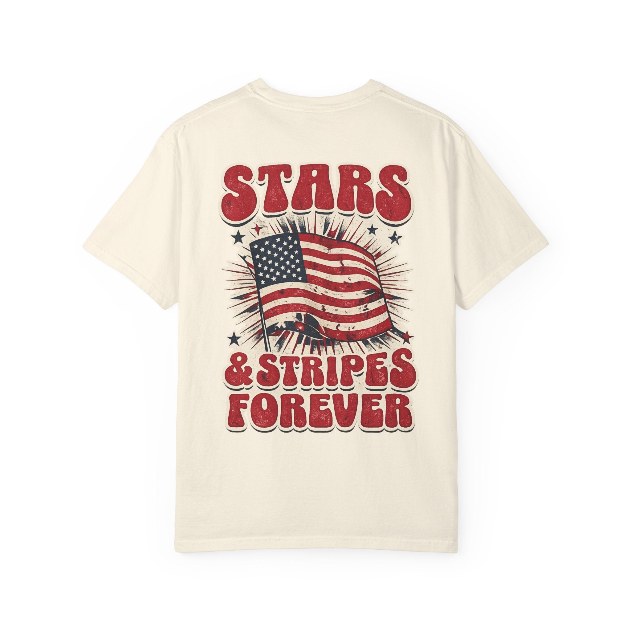 Patriotic 'Stars & Stripes Forever' T-Shirt — Vintage American Flag Graphic
